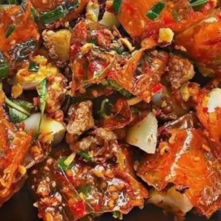 Bánh Tráng Cuốn Đỏ Trộn Khô Bò  - 48.000 ₫ tại Ăn Vặt Bánh Tráng Cuốn Trộn - Trứng Gà Nướng & Trà Trái Cây - Lê Văn Sỹ