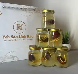 Hình ảnh Combo 5 yến chưng bồi bổ phục hồi nhanh sau ốm, đông trùng táo đỏ, chọn topping bên dưới (Sz 75ml - 10g yến sợi cao cấp)