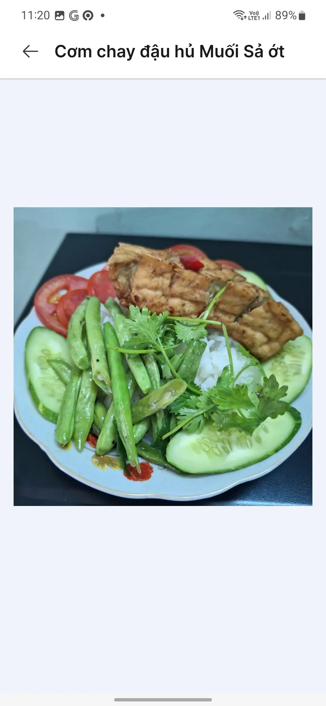 Cơm  Đậu hủ Muối Sả ớt  - 29.000 ₫ tại Cơm Chay Ngọc Như - Đường 20 Thước