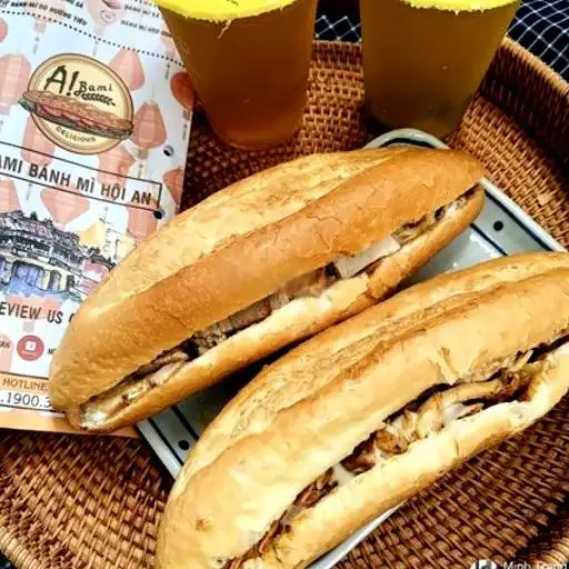 Hình ảnh Combo bánh mì gà nướng sả - trà quất