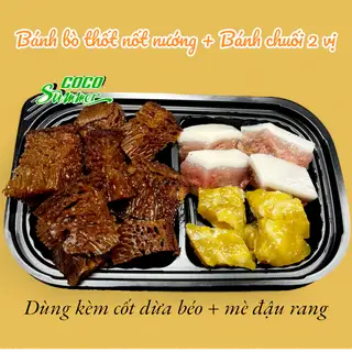 Bánh bò thốt nốt nướng + bánh chuối hấp 2 loại - 300g - 65.000 ₫ tại Coco Summer - Trái Cây, Bánh & Chè - Võ Thị Sáu