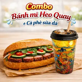 Combo Bánh mì Heo quay + Cf sữa đá - 69.000 ₫ tại Bánh Mì, Bánh  Hỏi & Xôi Heo Quay - Phú Quý - Nguyễn Thị Nhỏ
