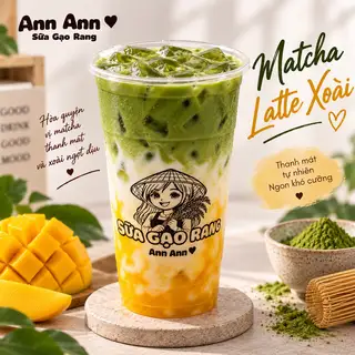 Hình ảnh Matcha latte xoài