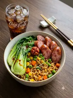 Hình ảnh Mì Trộn Xúc Xích 