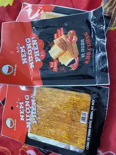 Hình ảnh nem nướng phên 