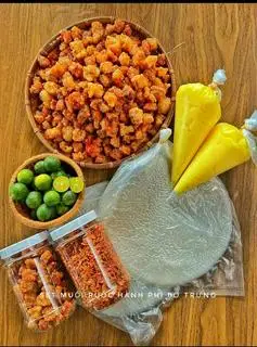 Hình ảnh Set Bánh Tráng Tóp Mỡ Bơ Hành Phi