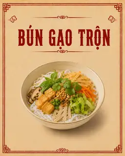 BÚN GẠO TRỘN - 26.000 ₫ tại Chay 757 - Hủ Tiếu Chay & Bún Riêu Chay - Vườn Chuối