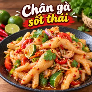 Hình ảnh chân gà sốt thái