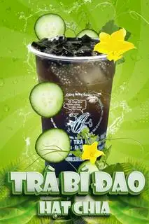 Hình ảnh  Trà bí đao hạt chia trân châu trắng