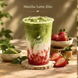 Hình ảnh Matcha Latte Dâu