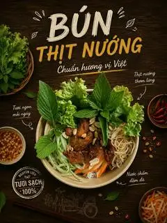 Bún thịt nướng - bì - 39.000 ₫ tại Bún Thịt Nướng - Văn Cao