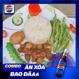 Hình ảnh Combo cơm thịt kho trứng + pepsi