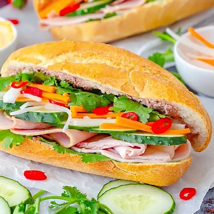 Bánh Mì Thịt Chả - 26.000 ₫ tại Bánh Mì Hà Nội - 96 Cách Mạng Tháng 8
