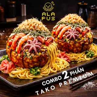 Combo 2 phần Tako Premium - 129.000 ₫ tại TAKO PLUS - Bánh Bạch Tuộc Khổng Lồ, Mì Trộn & Cơm Trộn Hàn Quốc - Tô Hiến Thành
