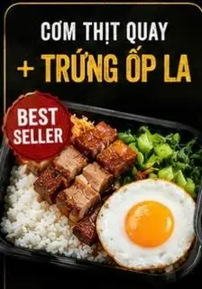 Hình ảnh Cơm thịt quay trứng ốp la