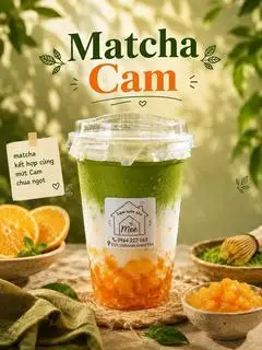 Hình ảnh Matcha cam