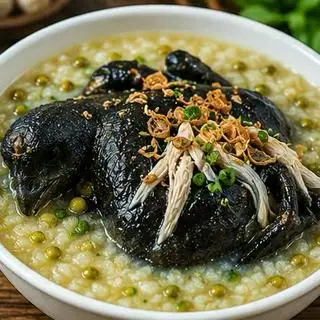 Hình ảnh Cháo Gà Ác Đậu Xanh