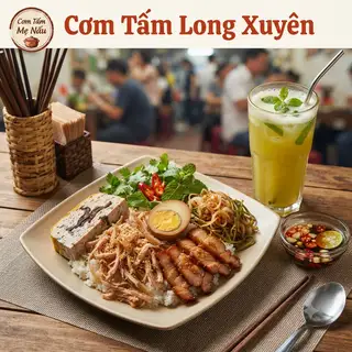 Combo Cơm Tấm Long Xuyên Đặt Biệt + Nước Mía - 115.000 ₫ tại Cơm Tấm Mẹ Nấu - Trần Hưng Đạo
