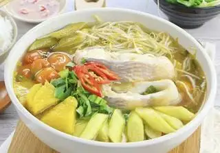 Hình ảnh Canh chua cá điêu hồng