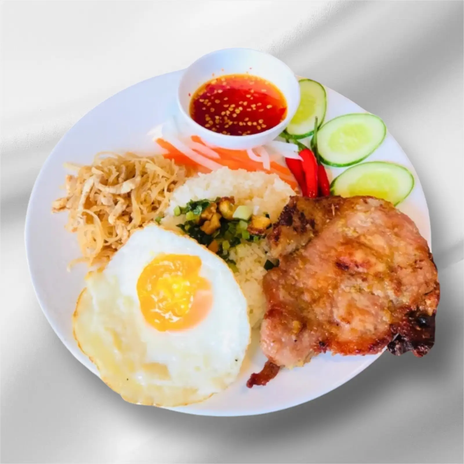 Cơm Sườn + Bì + Ốp La - 59.000 ₫ tại Cơm Tấm Phụng - Phan Văn Hân