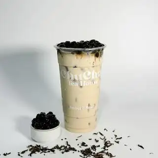 Hình ảnh Trà Sữa Đậu Đỏ Trân Châu Trắng / Red Bean Bubble Milk Tea