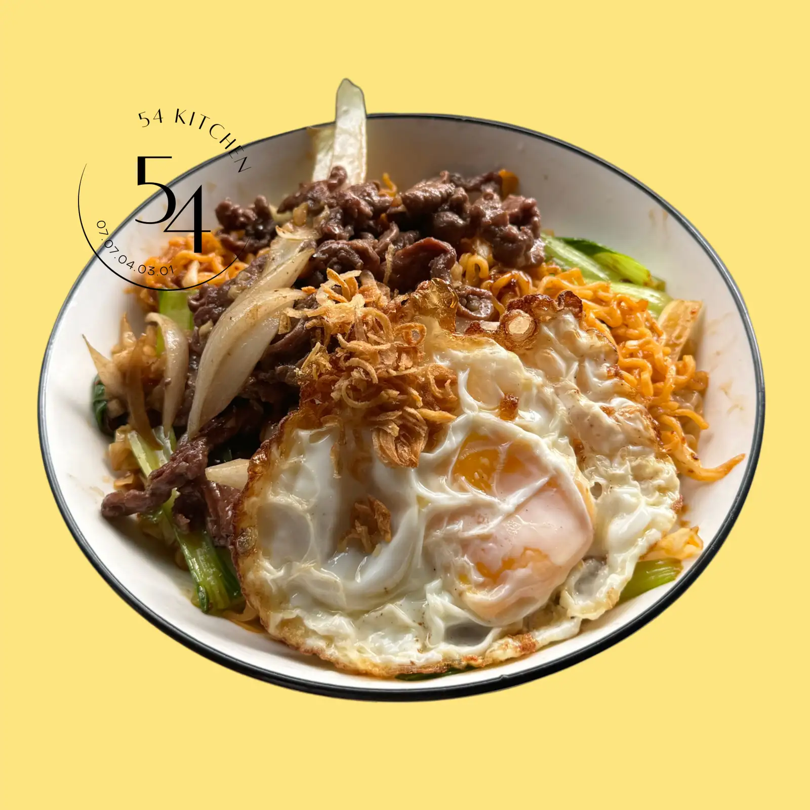 Mì trộn Indomie bò trứng - 58.000 ₫ tại Quán Nhà 54 - Mì Nui Xào, Mì Trộn Indomie & Cơm Chiên - Nguyễn Ngọc Phương