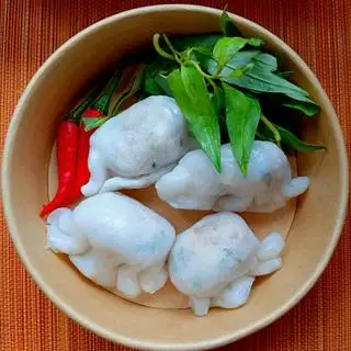 Hình ảnh Bánh Hẹ Nhân Thịt Hấp Cách Thủy (4 viên lớn)