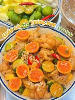 Hình ảnh Chân gà - trứng non sốt Thái - 300gr thành phẩm