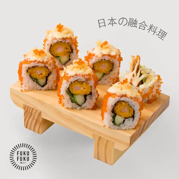 Hình ảnh Cuộn Sushi Spicy Cheese Prawn Tempura