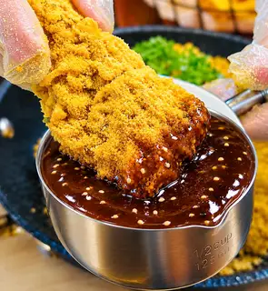 Hình ảnh Gà sốt BBQ Texas - Vị nướng tỏi