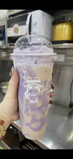 Hình ảnh trà sữa khoai môn tươi