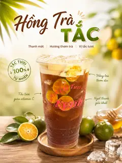Hình ảnh Hồng Trà Tắc 1 Lít 3