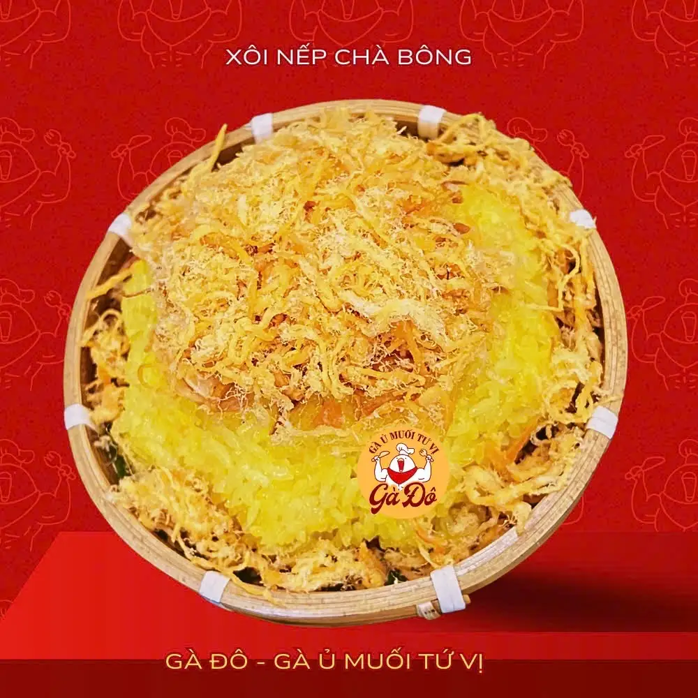 Xôi Nếp Chà Bông - 35.000 ₫ tại Gà Đô - Gà Ủ Muối Tứ Vị - Xóm Chiếu