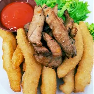 Hình ảnh Bánh que chiên thịt sợi 