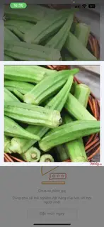 Đậu bắp - 7.000 ₫ tại Bini Food - Cá Viên Chiên & Ăn Vặt - Nguyễn Thị Thập