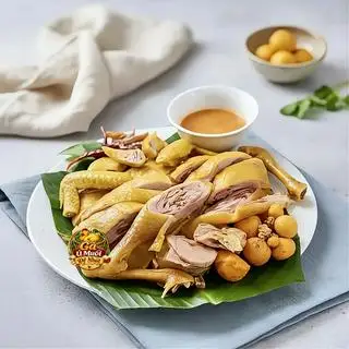 Gà Ủ Muối Hoa Tiêu Nguyên Con Ôm Trứng ( Chặt Sẵn ) + Kèm 4 Hũ Sốt Chấm Muối Hoa Tiêu  - 239.000 ₫ tại Gà Ủ Muối Hoa Tiêu Đệ Nhất - Đoàn Văn Bơ