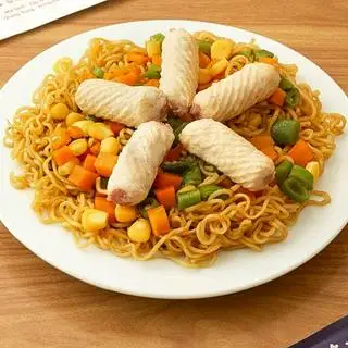 Hình ảnh Mì trộn mực xoắn