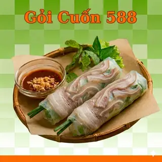 1 Gỏi Cuốn - Thịt , Tai Heo - 13.500 ₫ tại Gỏi Cuốn 588 - Tỉnh Lộ 10