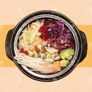Hình ảnh Mỳ chua cay bò thăn tươi, viên thả lẩu ,xúc xích + Trà bí đao trân châu