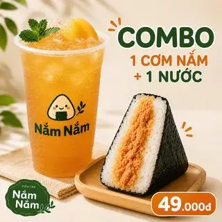 Hình ảnh Combo 1 Cơm Nắm + 1 Trà