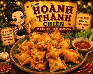 Hình ảnh hoành thánh chiên 