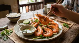Tôm Sú hấp Size 23-25 con/kg (300g) - 139.000 ₫ tại Tôm Sú Hấp 68 - Tân Sơn Nhì