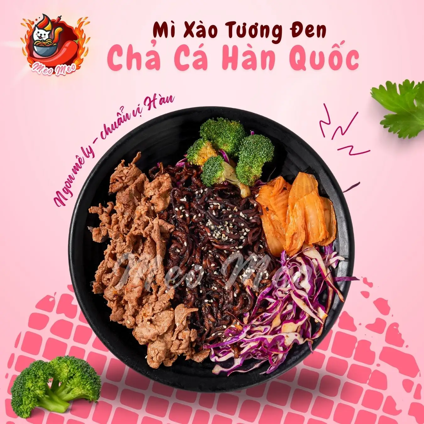 Hình ảnh Mì xào tương đen Chả Cá Hàn Quốc