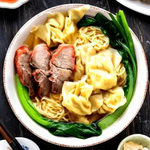 Hình ảnh Mì khô hoành thánh xá xíu