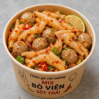 Chân Gà Mix Bò Viên Sốt Thái - 79.000 ₫ tại Chân Gà Sốt Thái Đệ Nhất - Nguyễn Thái Sơn
