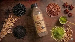 Hình ảnh Sữa mè đen đậu phộng