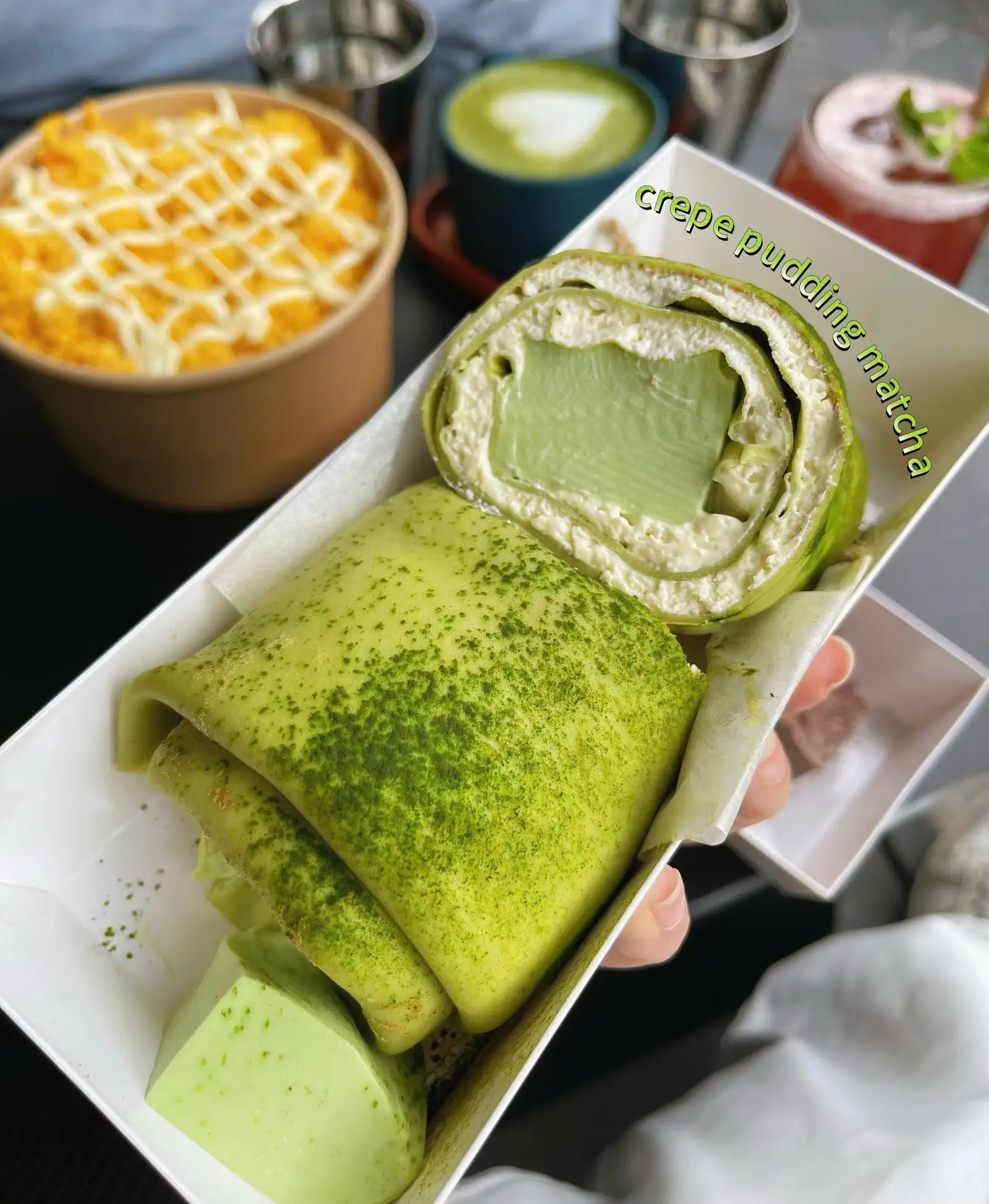 Hình ảnh Crepe Pudding Matcha