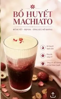 Dưỡng nhan - bổ huyết macchiato - 60.000 ₫ tại An Nam Y Quán - Matcha, Coffee & Trà Thảo Mộc Dưỡng Sinh - Điện Biên Phủ