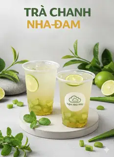 Hình ảnh trà chanh nha đam 