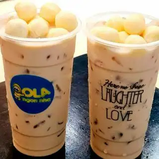 Combo 1 TRÀ SỮA THAN TRE VÀ 1 TRÀ SỮA PHÔ MAI DRAGON BALL SIZE L - 120.000 ₫ tại OLA Ngon Nha - Trà & Trà sữa - Cách Mạng Tháng 8